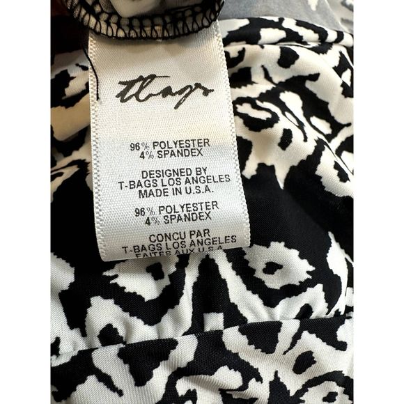 T Bags Los Angeles Halter Abstract Print Maxi Dress Size Small - Picture 3 of 4